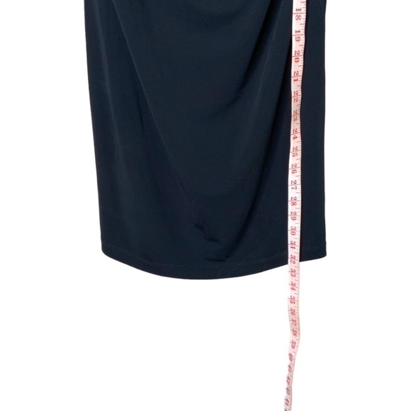 HAUTE HIPPIE 100% Rayon Jersey Knit Black Sleeveless Cowl Neck Mini Dress Sz S - Picture 8 of 11